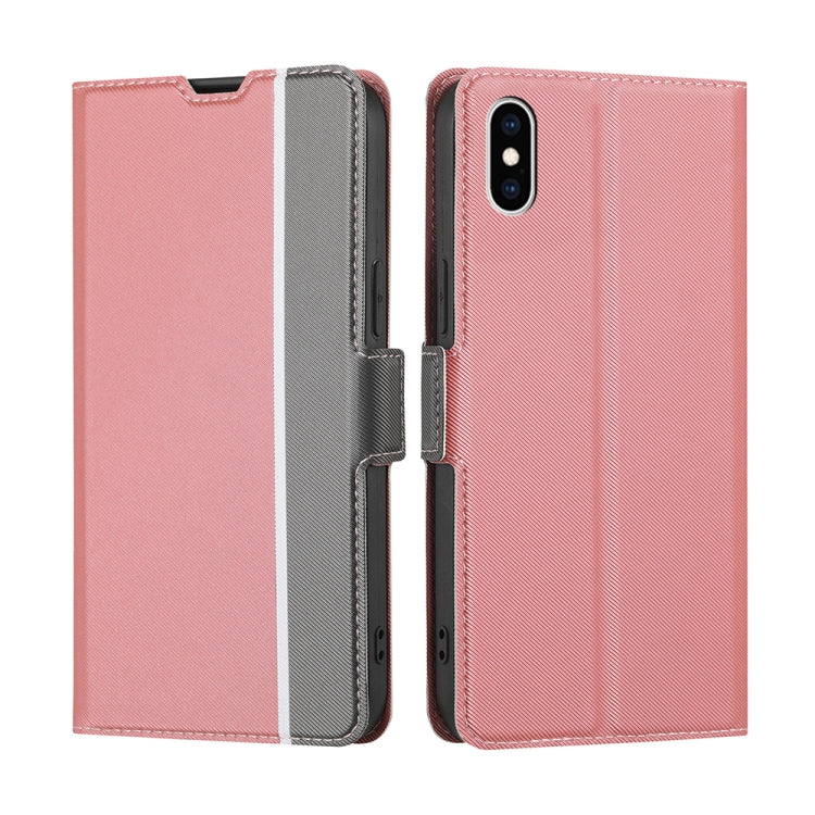 Twill Texture Side Button Leather Phone Case, For iPhone 12 / 12 Pro, For iPhone 12 Pro Max, For iPhone 11, For iPhone 11 Pro, For iPhone 11 Pro Max, For iPhone X / XS, For iPhone XR, For iPhone XS Max
