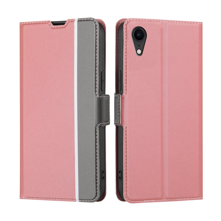 Twill Texture Side Button Leather Phone Case, For iPhone 12 / 12 Pro, For iPhone 12 Pro Max, For iPhone 11, For iPhone 11 Pro, For iPhone 11 Pro Max, For iPhone X / XS, For iPhone XR, For iPhone XS Max