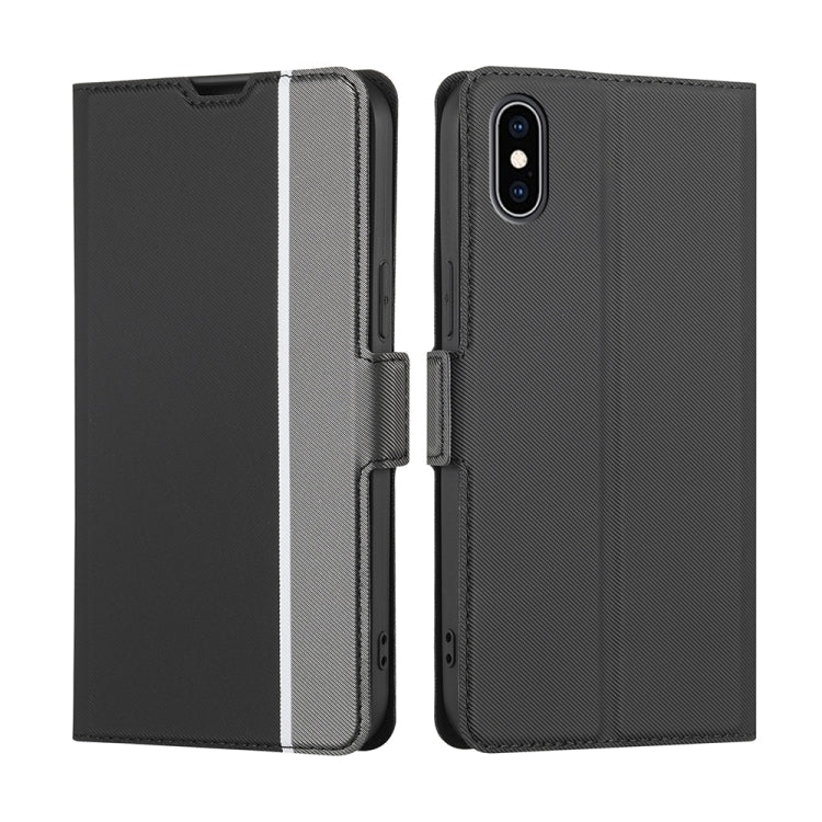 Twill Texture Side Button Leather Phone Case, For iPhone 12 / 12 Pro, For iPhone 12 Pro Max, For iPhone 11, For iPhone 11 Pro, For iPhone 11 Pro Max, For iPhone X / XS, For iPhone XR, For iPhone XS Max
