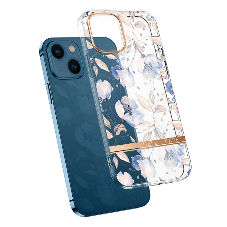 Translucent Electroplating Flower Phone Case, For iPhone 14, For iPhone 14 Pro, For iPhone 14 Plus, For iPhone 14 Pro Max
