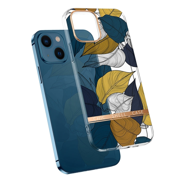 Translucent Electroplating Flower Phone Case, For iPhone 14, For iPhone 14 Pro, For iPhone 14 Plus, For iPhone 14 Pro Max