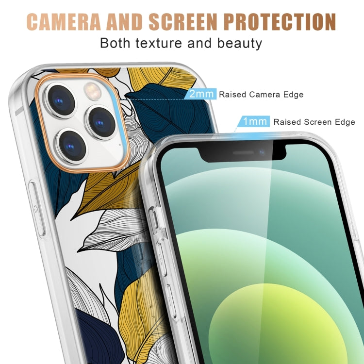 Translucent Electroplating Flower Phone Case, For iPhone 14, For iPhone 14 Pro, For iPhone 14 Plus, For iPhone 14 Pro Max