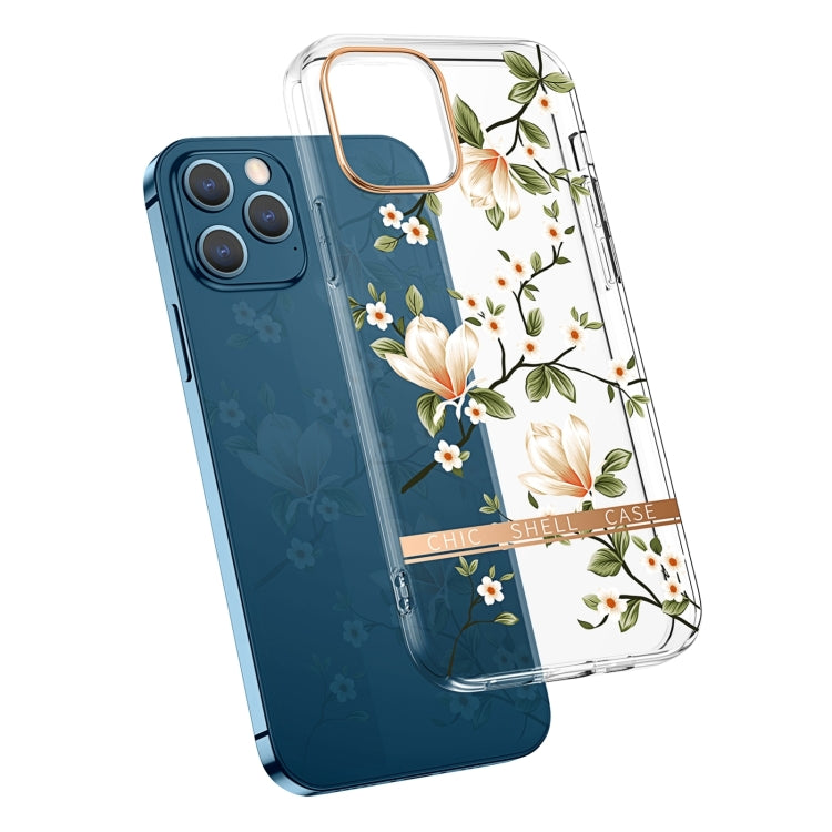 Translucent Electroplating Flower Phone Case, For iPhone 14, For iPhone 14 Pro, For iPhone 14 Plus, For iPhone 14 Pro Max