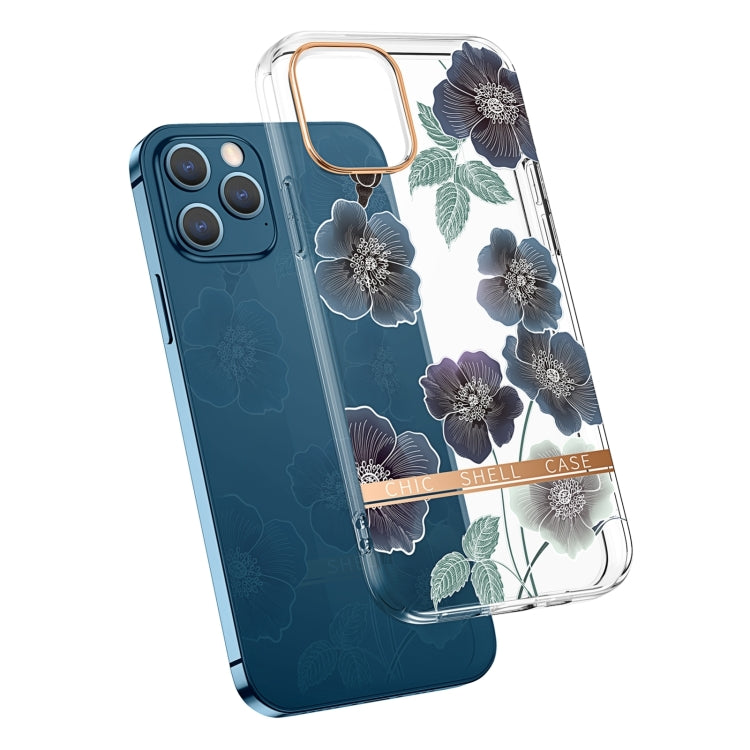 Translucent Electroplating Flower Phone Case, For iPhone 14, For iPhone 14 Pro, For iPhone 14 Plus, For iPhone 14 Pro Max