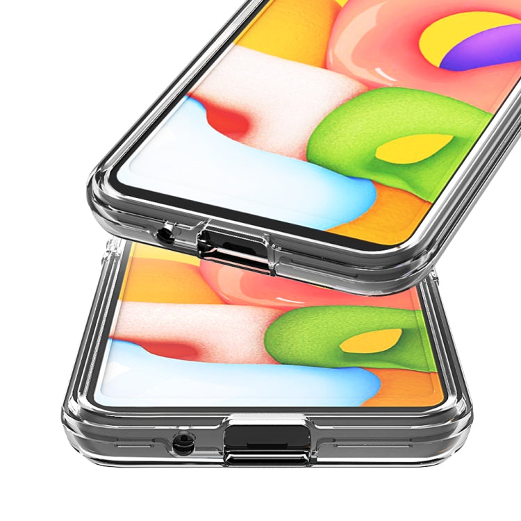 2 In 1 PC + TPU Card Pattern Transparent Protective Case, For Galaxy A01, For Galaxy A21, For Galaxy S20, For Galaxy S20+