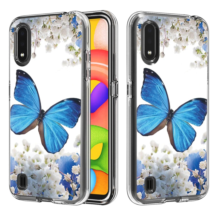 2 In 1 PC + TPU Card Pattern Transparent Protective Case, For Galaxy A01, For Galaxy A21, For Galaxy S20, For Galaxy S20+