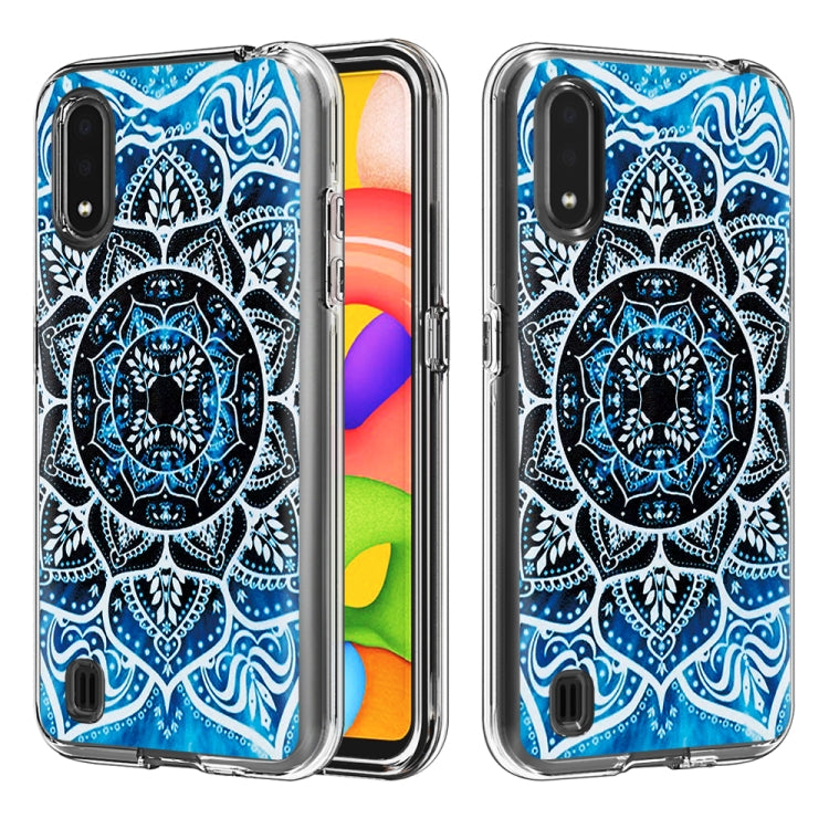 2 In 1 PC + TPU Card Pattern Transparent Protective Case, For Galaxy A01, For Galaxy A21, For Galaxy S20, For Galaxy S20+