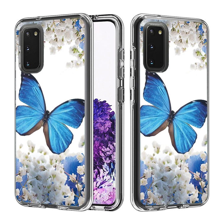 2 In 1 PC + TPU Card Pattern Transparent Protective Case, For Galaxy A01, For Galaxy A21, For Galaxy S20, For Galaxy S20+