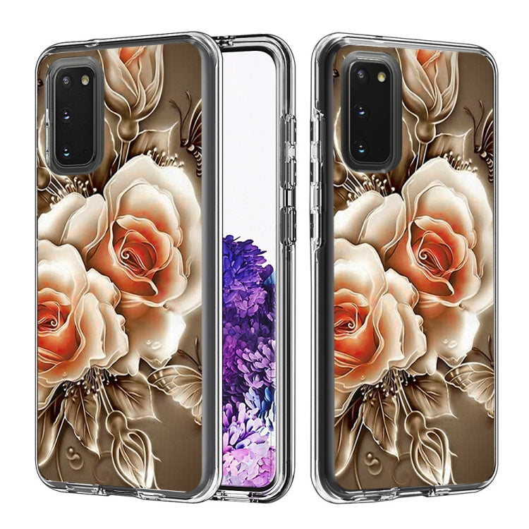 2 In 1 PC + TPU Card Pattern Transparent Protective Case, For Galaxy A01, For Galaxy A21, For Galaxy S20, For Galaxy S20+