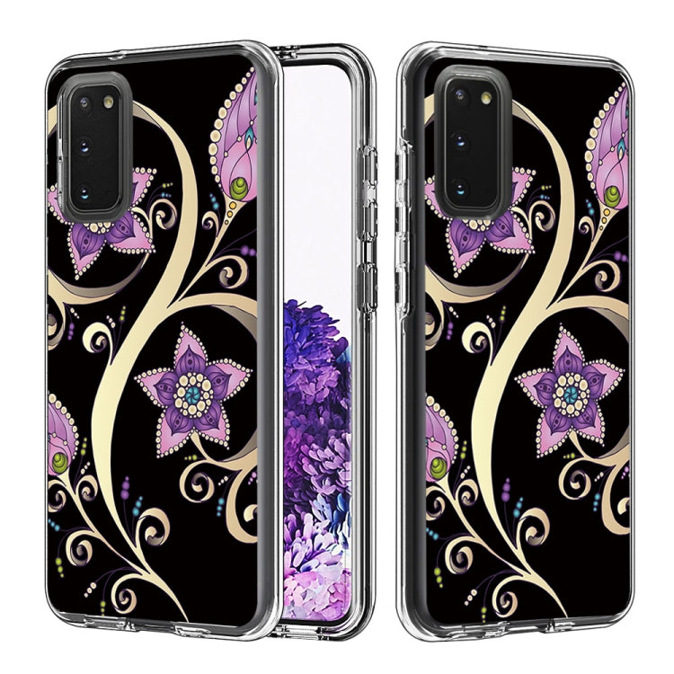 2 In 1 PC + TPU Card Pattern Transparent Protective Case, For Galaxy A01, For Galaxy A21, For Galaxy S20, For Galaxy S20+