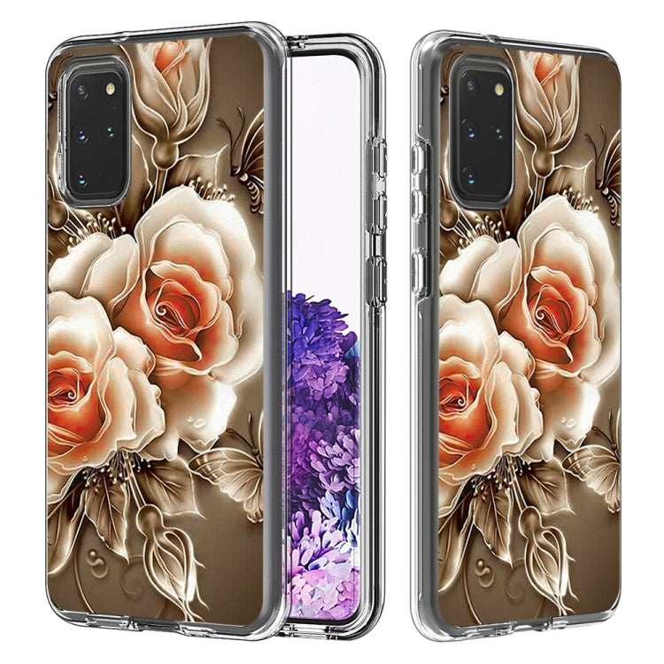 2 In 1 PC + TPU Card Pattern Transparent Protective Case, For Galaxy A01, For Galaxy A21, For Galaxy S20, For Galaxy S20+