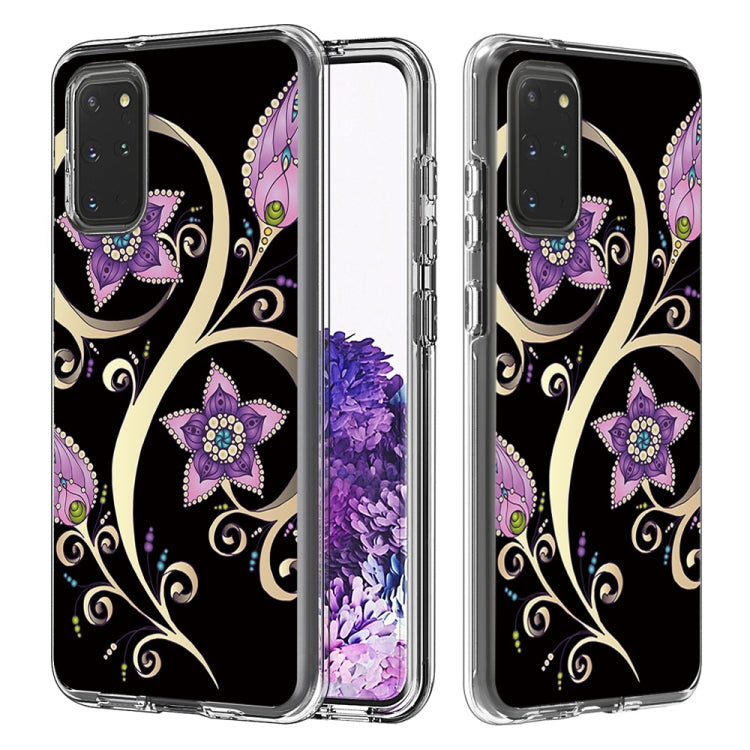 2 In 1 PC + TPU Card Pattern Transparent Protective Case, For Galaxy A01, For Galaxy A21, For Galaxy S20, For Galaxy S20+