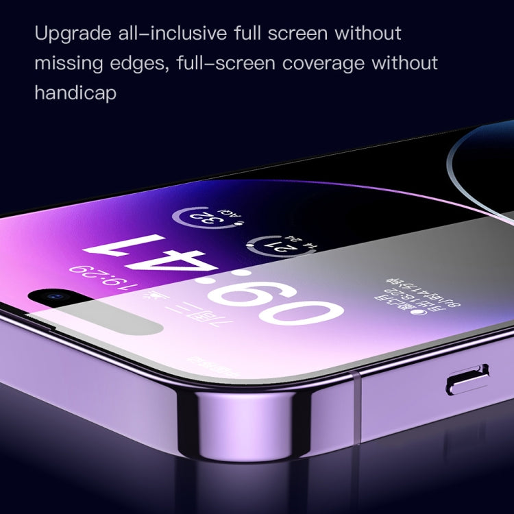 TOTUDESIGN AB-057 HD Silk Screen Dustproof Tempered Glass Film, For iPhone 14, For iPhone 14 Plus, For iPhone 14 Pro, For iPhone 14 Pro Max