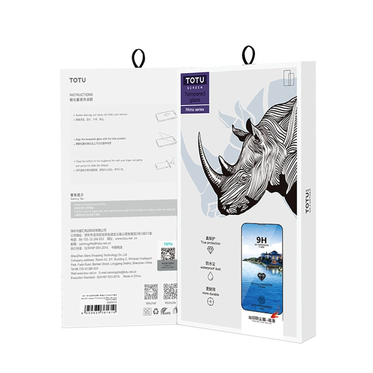 TOTUDESIGN AB-057 HD Silk Screen Dustproof Tempered Glass Film, For iPhone 14, For iPhone 14 Plus, For iPhone 14 Pro, For iPhone 14 Pro Max