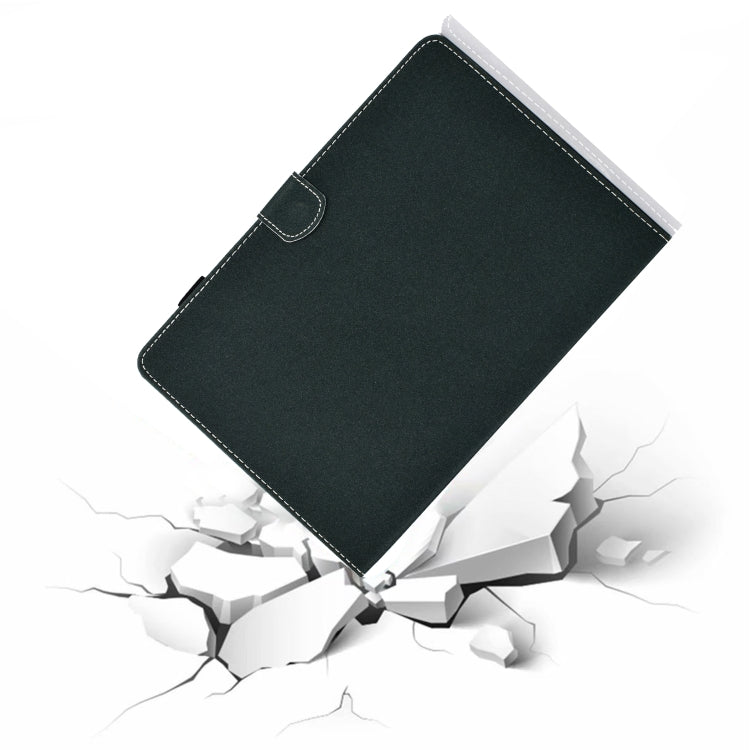 Sewing Thread Horizontal Solid Color Flat Leather Case with Sleep Function & Pen Cover & Anti Skid Strip & Card Slot & Holder, For Galaxy Tab S6 Lite