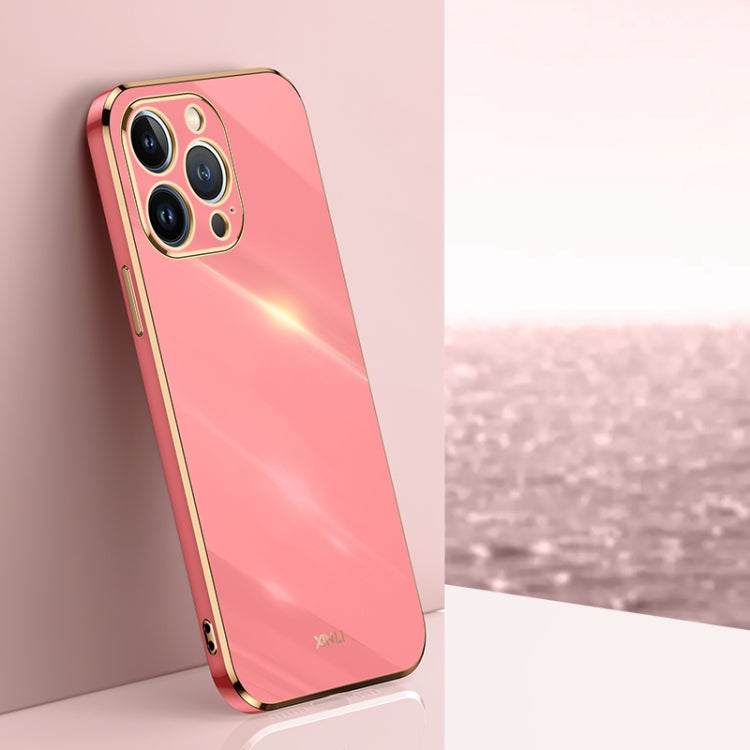 XINLI Straight Edge 6D Electroplate TPU Phone Case, For iPhone 14, For iPhone 14 Plus, For iPhone 14 Pro, For iPhone 14 Pro Max, For iPhone 13, For iPhone 13 mini