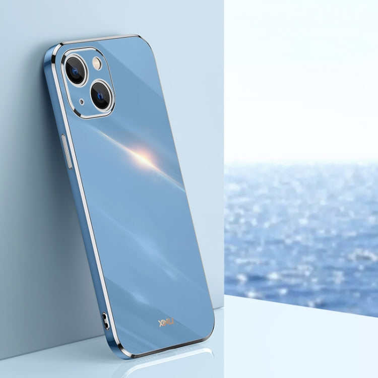 XINLI Straight Edge 6D Electroplate TPU Phone Case, For iPhone 14, For iPhone 14 Plus, For iPhone 14 Pro, For iPhone 14 Pro Max, For iPhone 13, For iPhone 13 mini