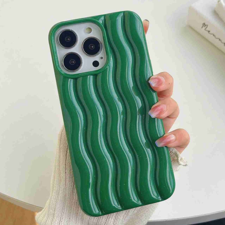 Varnishing 3D Water Wave Texture Phone Case, For iPhone 14 Pro Max, For iPhone 14 Pro, For iPhone 14, For iPhone 14 Plus, For iPhone 13 Pro Max, For iPhone 13 Pro, For iPhone 13, For iPhone 12 Pro Max