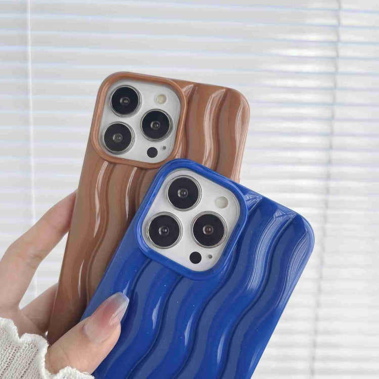 Varnishing 3D Water Wave Texture Phone Case, For iPhone 14 Pro Max, For iPhone 14 Pro, For iPhone 14, For iPhone 14 Plus, For iPhone 13 Pro Max, For iPhone 13 Pro, For iPhone 13, For iPhone 12 Pro Max