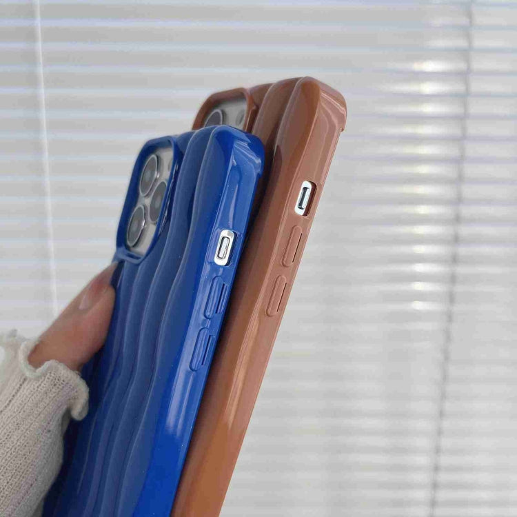 Varnishing 3D Water Wave Texture Phone Case, For iPhone 14 Pro Max, For iPhone 14 Pro, For iPhone 14, For iPhone 14 Plus, For iPhone 13 Pro Max, For iPhone 13 Pro, For iPhone 13, For iPhone 12 Pro Max