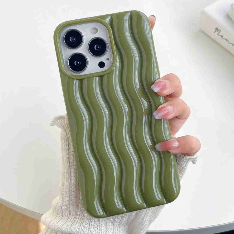 Varnishing 3D Water Wave Texture Phone Case, For iPhone 14 Pro Max, For iPhone 14 Pro, For iPhone 14, For iPhone 14 Plus, For iPhone 13 Pro Max, For iPhone 13 Pro, For iPhone 13, For iPhone 12 Pro Max