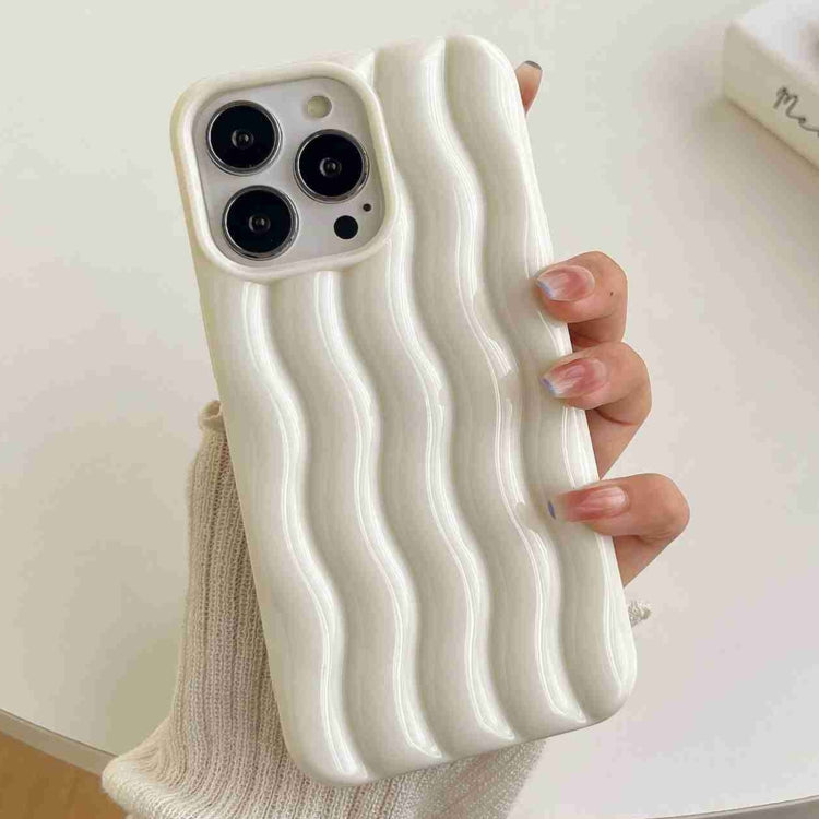 Varnishing 3D Water Wave Texture Phone Case, For iPhone 14 Pro Max, For iPhone 14 Pro, For iPhone 14, For iPhone 14 Plus, For iPhone 13 Pro Max, For iPhone 13 Pro, For iPhone 13, For iPhone 12 Pro Max