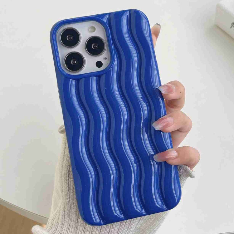 Varnishing 3D Water Wave Texture Phone Case, For iPhone 14 Pro Max, For iPhone 14 Pro, For iPhone 14, For iPhone 14 Plus, For iPhone 13 Pro Max, For iPhone 13 Pro, For iPhone 13, For iPhone 12 Pro Max