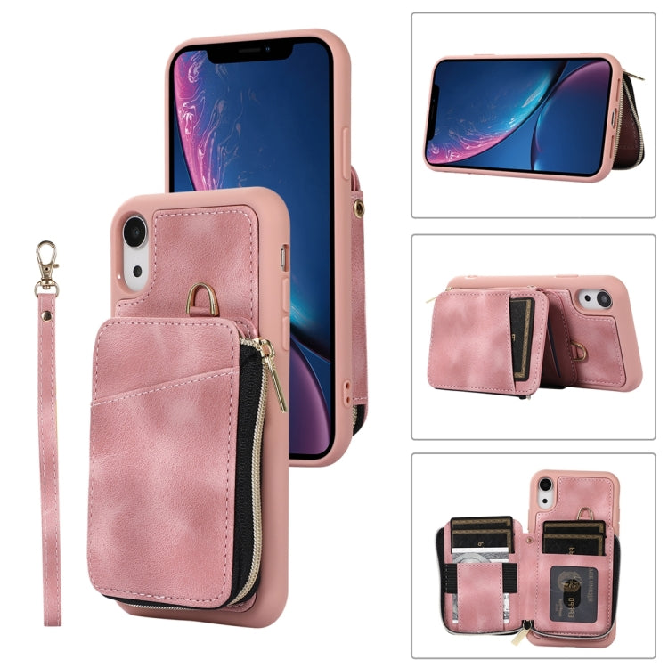 Zipper Card Bag Back Cover Phone Case, For iPhone 12 Pro, For iPhone 12 Pro Max, For iPhone 11, For iPhone 11 Pro, For iPhone 11 Pro Max, For iPhone X / XS, For iPhone XR, For iPhone XS Max