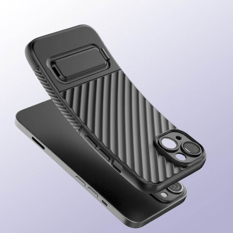Wavy Texture TPU Phone Case with Lens Film, For iPhone 14, For iPhone 15 Pro Max, For iPhone 15 Pro, For iPhone 14 Plus, For iPhone 15 Plus, For iPhone 14 Pro, For iPhone 15, For iPhone 14 Pro Max