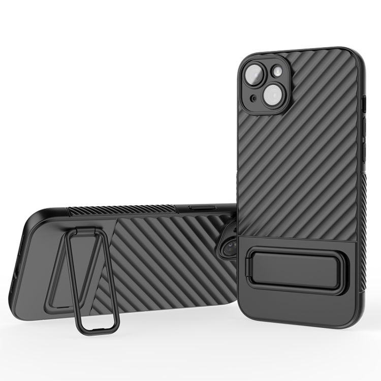 Wavy Texture TPU Phone Case with Lens Film, For iPhone 14, For iPhone 15 Pro Max, For iPhone 15 Pro, For iPhone 14 Plus, For iPhone 15 Plus, For iPhone 14 Pro, For iPhone 15, For iPhone 14 Pro Max