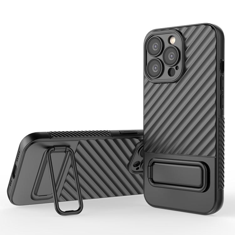 Wavy Texture TPU Phone Case with Lens Film, For iPhone 13, For iPhone 13 Pro, For iPhone 13 Pro Max, For iPhone 12, For iPhone 12 Pro Max, For iPhone 12 Pro, For iPhone 11 Pro, For iPhone XS Max