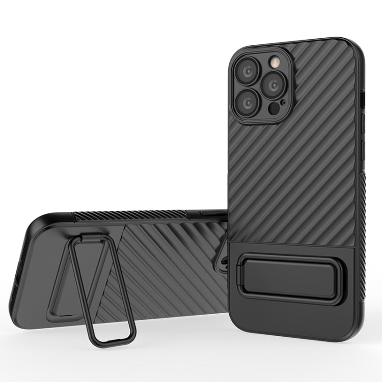 Wavy Texture TPU Phone Case with Lens Film, For iPhone 13, For iPhone 13 Pro, For iPhone 13 Pro Max, For iPhone 12, For iPhone 12 Pro Max, For iPhone 12 Pro, For iPhone 11 Pro, For iPhone XS Max