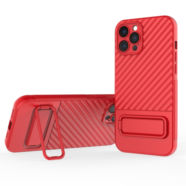 Wavy Texture TPU Phone Case with Lens Film, For iPhone 13, For iPhone 13 Pro, For iPhone 13 Pro Max, For iPhone 12, For iPhone 12 Pro Max, For iPhone 12 Pro, For iPhone 11 Pro, For iPhone XS Max