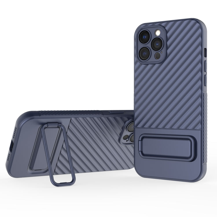 Wavy Texture TPU Phone Case with Lens Film, For iPhone 13, For iPhone 13 Pro, For iPhone 13 Pro Max, For iPhone 12, For iPhone 12 Pro Max, For iPhone 12 Pro, For iPhone 11 Pro, For iPhone XS Max