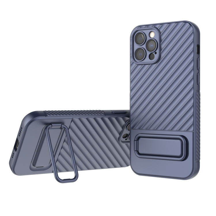 Wavy Texture TPU Phone Case with Lens Film, For iPhone 13, For iPhone 13 Pro, For iPhone 13 Pro Max, For iPhone 12, For iPhone 12 Pro Max, For iPhone 12 Pro, For iPhone 11 Pro, For iPhone XS Max