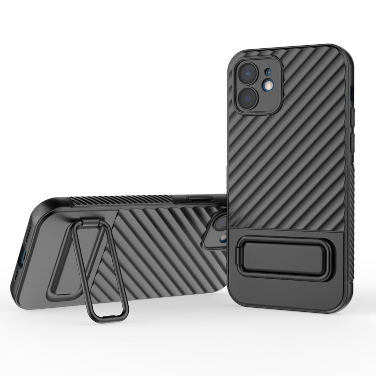 Wavy Texture TPU Phone Case with Lens Film, For iPhone 13, For iPhone 13 Pro, For iPhone 13 Pro Max, For iPhone 12, For iPhone 12 Pro Max, For iPhone 12 Pro, For iPhone 11 Pro, For iPhone XS Max