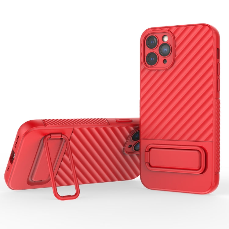 Wavy Texture TPU Phone Case with Lens Film, For iPhone 13, For iPhone 13 Pro, For iPhone 13 Pro Max, For iPhone 12, For iPhone 12 Pro Max, For iPhone 12 Pro, For iPhone 11 Pro, For iPhone XS Max
