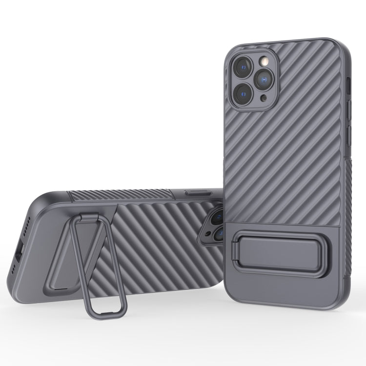 Wavy Texture TPU Phone Case with Lens Film, For iPhone 13, For iPhone 13 Pro, For iPhone 13 Pro Max, For iPhone 12, For iPhone 12 Pro Max, For iPhone 12 Pro, For iPhone 11 Pro, For iPhone XS Max