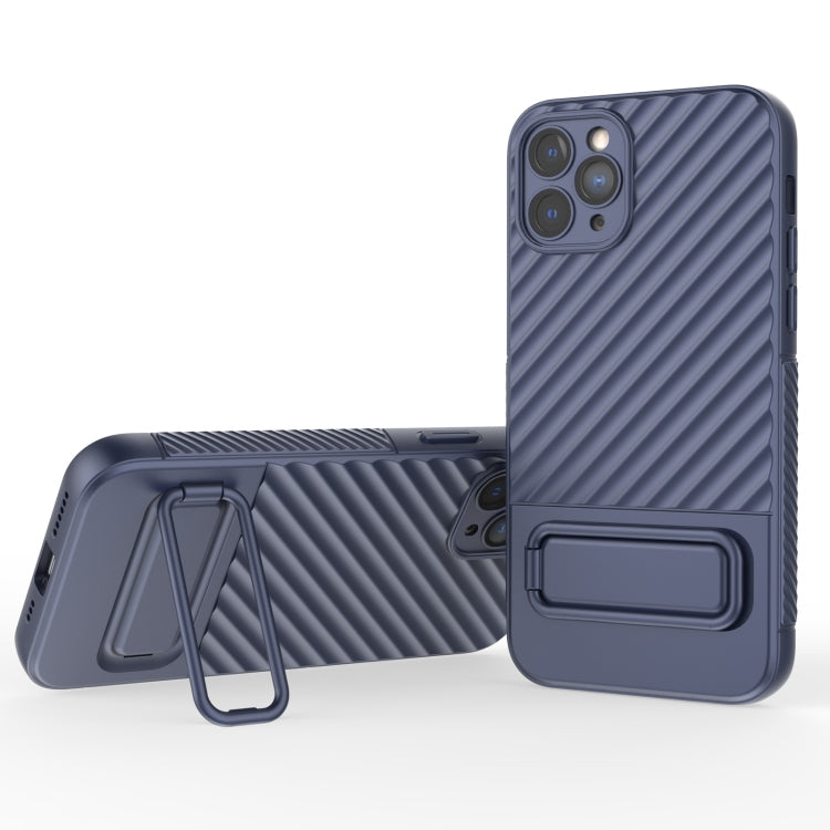 Wavy Texture TPU Phone Case with Lens Film, For iPhone 13, For iPhone 13 Pro, For iPhone 13 Pro Max, For iPhone 12, For iPhone 12 Pro Max, For iPhone 12 Pro, For iPhone 11 Pro, For iPhone XS Max