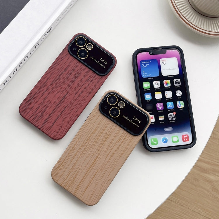 Wood Grain TPU Phone Case with Lens Film, For iPhone 12 Pro, For iPhone 11 Pro Max, For iPhone 11, For iPhone 11 Pro, For iPhone X / XS, For iPhone XR, For iPhone XS Max