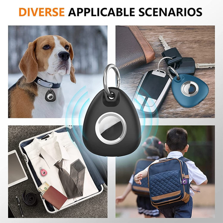 2pcs Waterproof Anti-drop Anti-lost Tracker Positioning TPU Protective Case for AirTag