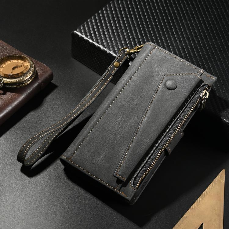 ESEBLE Retro Frosted RFID Flip Leather Phone Case