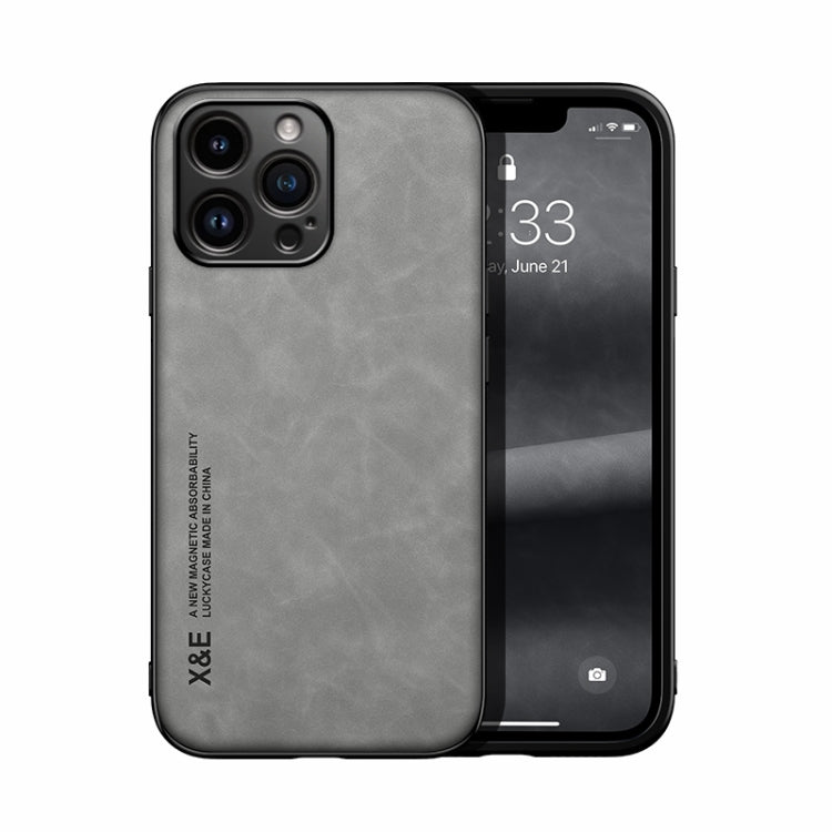 Skin Feel Magnetic Leather Back Phone Case