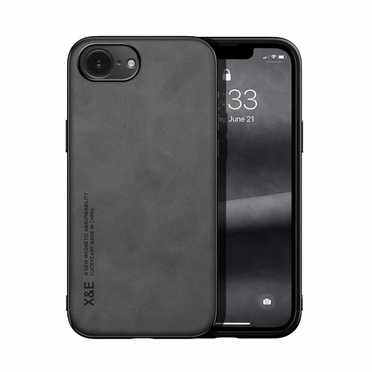 Skin Feel Magnetic Leather Back Phone Case