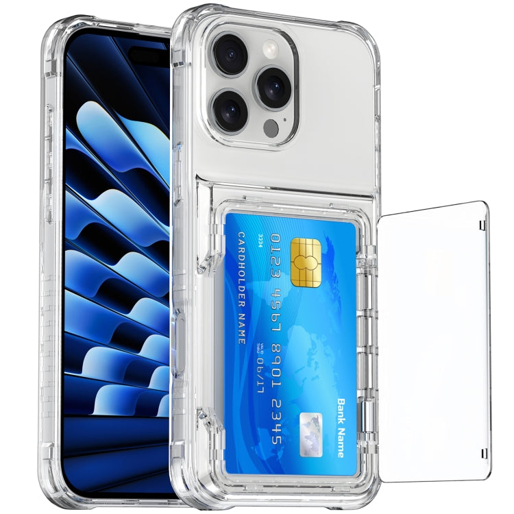 Crystal Clear Flip Card Slot Phone Case