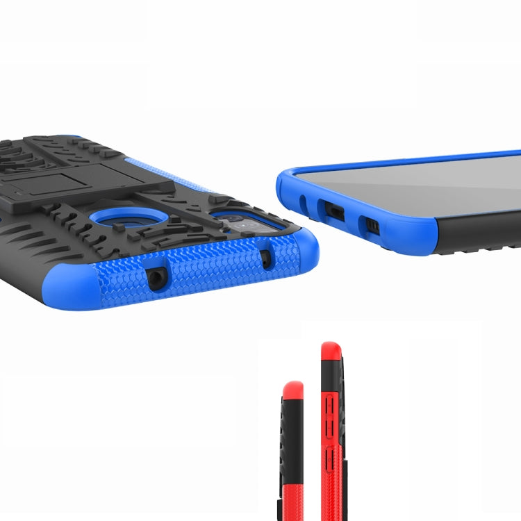 Tire Texture Shockproof TPU+PC Protective Case with Holder, For Samsung Galaxy A11(US Version)