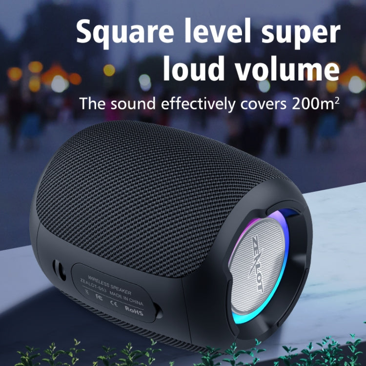 Zealot S53 IPX6 Waterproof Portable Colorful Wireless Bluetooth Speaker