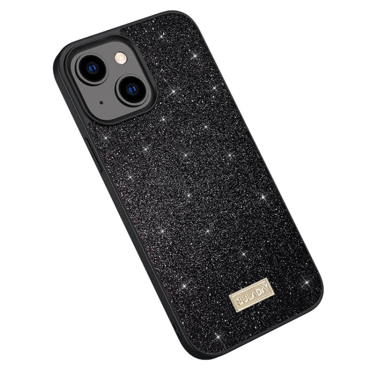 SULADA Glittery PC Hybrid TPU Handmade Leather Phone Case
