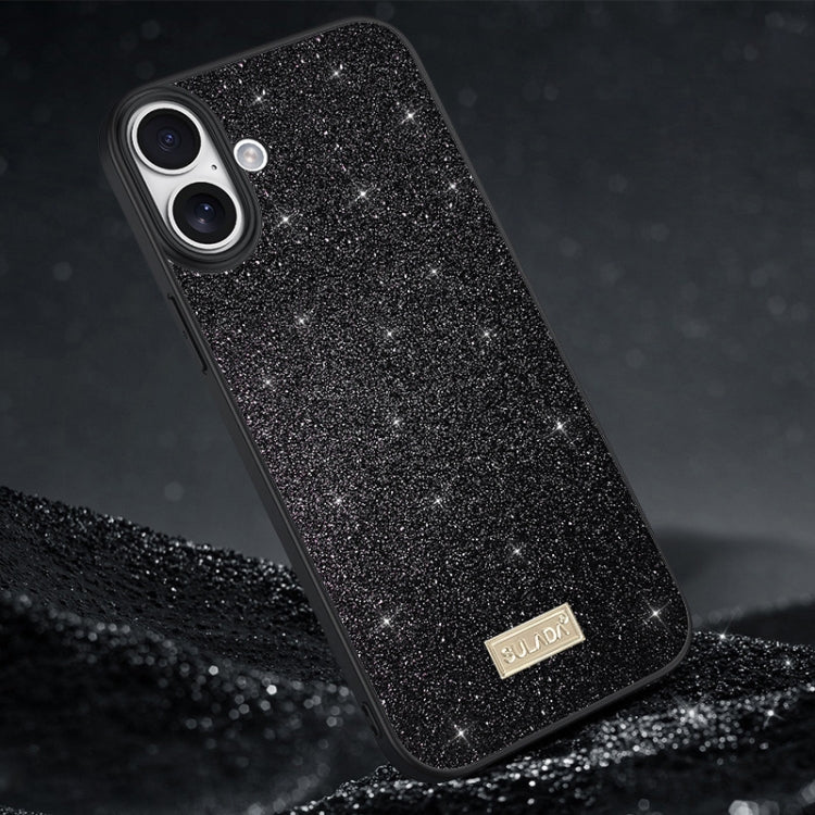 SULADA Glittery PC Hybrid TPU Handmade Leather Phone Case