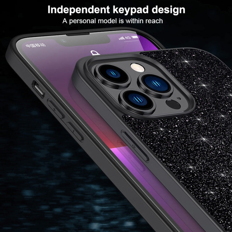 SULADA Glittery PC Hybrid TPU Handmade Leather Phone Case